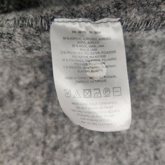 Moth Anthropologie Morris Wool Blend Duster Sweater Vest M/L Petite Black Gray - Picture 7 of 12